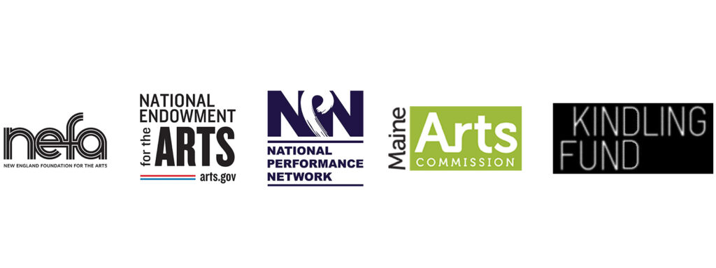 NEFA National Endowment for the Arts NPN Maine Arts Kindling Fund logos